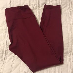 90 DEGREE BY REFLEX MAROON LEGGING